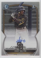 2023 Bowman Chrome Prospect Refractor 280/499 Eddy Beltre #CPA-EB Auto 1qn2