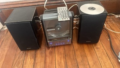 Sony CMT-EX22 CD Player + Bonus Speaker Set (4 Speakers Total)