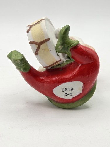 Vintage 3 Ceramic Homco Elves Santa Elf W/bear, Drum & Football - Picture 7 of 17