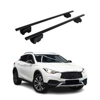 DachträGer GrundträGer FüR Infiniti QX30 2017-2019 75Kg Stahl Schwarz 2 Tlg