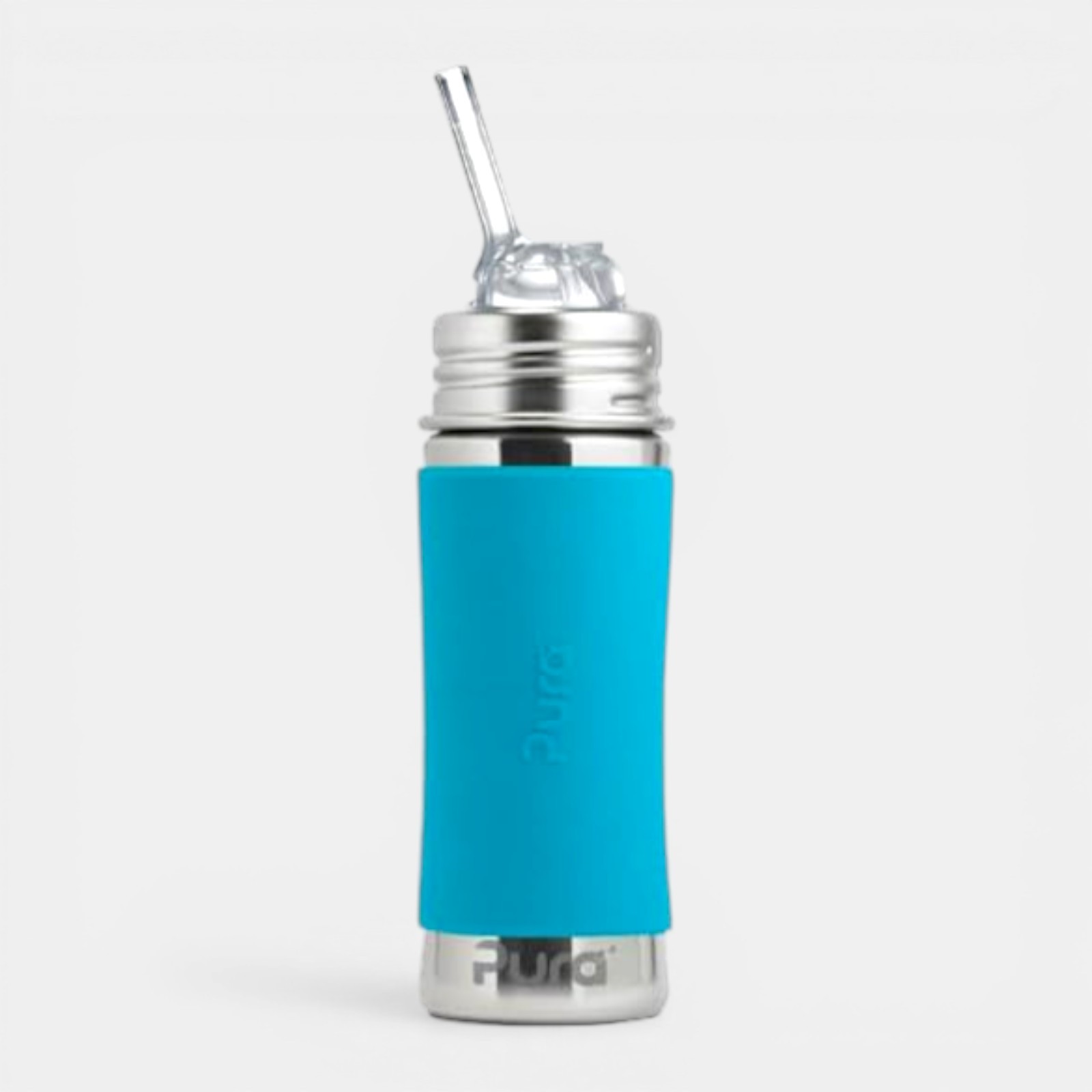Pura Stainless Steel Water Bottle 9oz 275ml Straw No Spill B