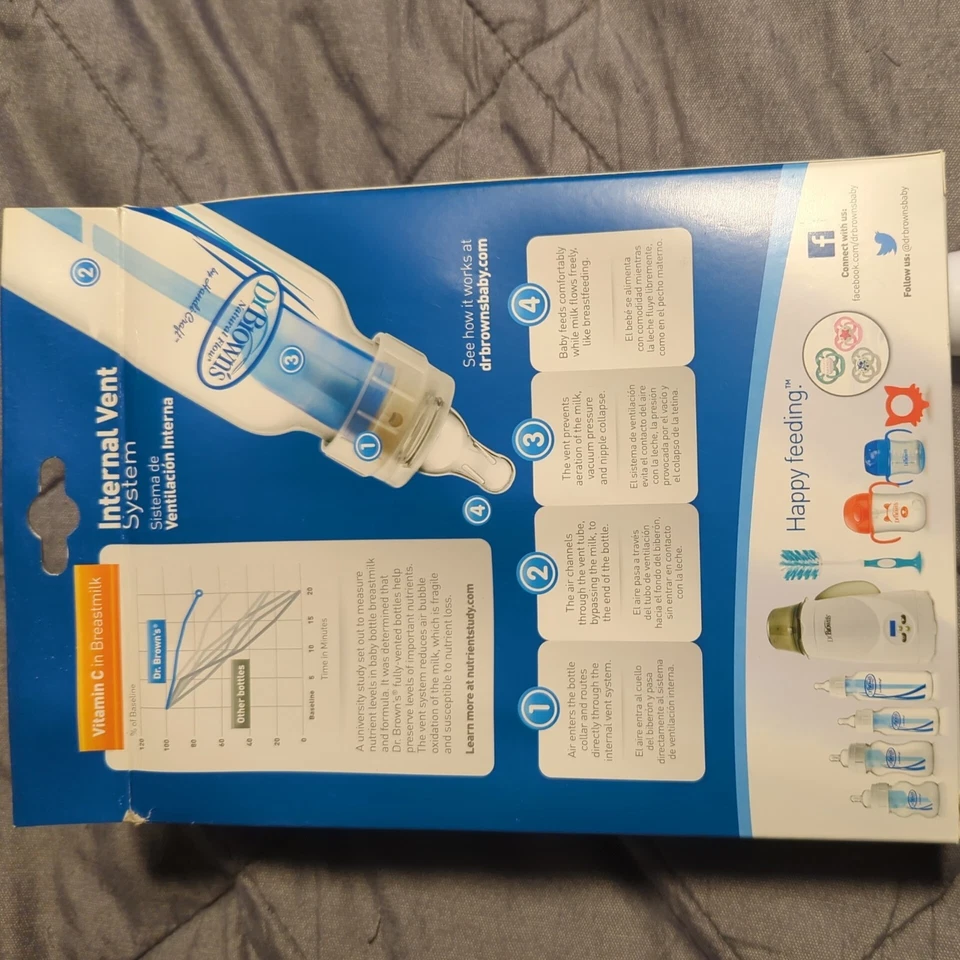 Dr. Brown's Natural Flow Bottles 8 oz - 3 Pack - Image 3 of 4