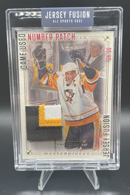 2021 Jersey Fusion Mario Lemieux Game Used Number 3 Color Patch #JF-ML00 SP /99