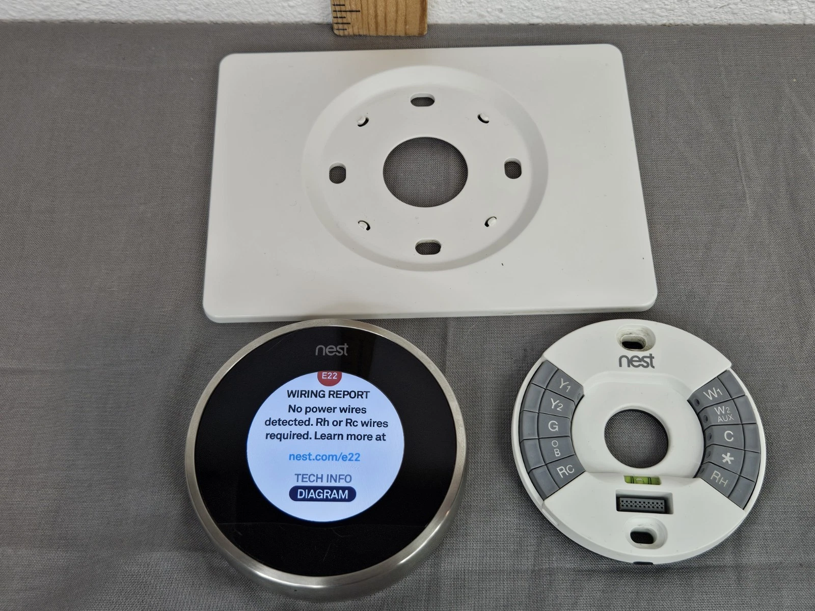 Google Nest Learning Thermostat 2nd Gen - Stainless Steel – Tested, Works