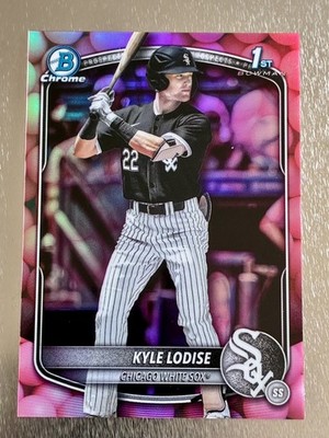 2025 Bowman 1st Draft Kyle Lodise Bubble Gum Ball Refractor BDC-144 SP SSP Sox