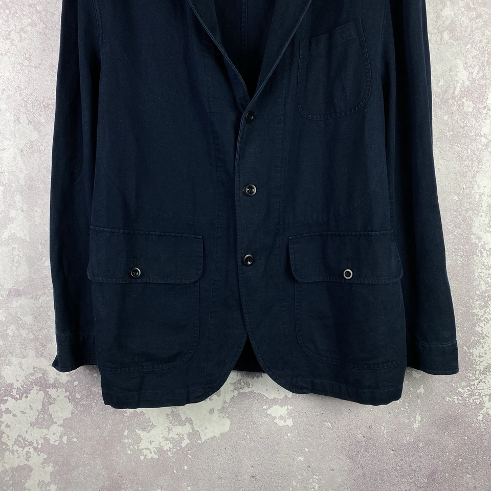 Vintage Polo Ralph Lauren Linen Blazer Jacket Men’s Luxury Y2K Classic Size XL - Image 3 of 4