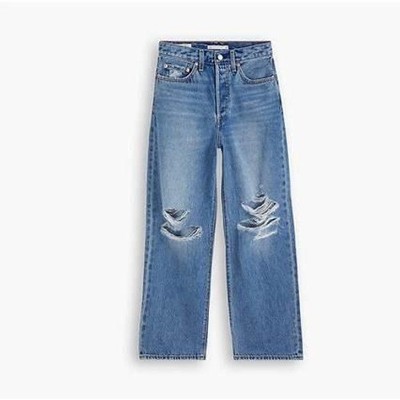 Levi's Ribcage Straight Ankle Women's High Rise Jeans Light Wash 27 x27