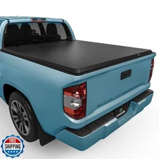 AUTOSAVER88 Soft Roll Up Truck Bed Tonneau Cover Fit for Toyota Tundra 2022 2