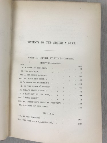 1893 STRAY SPORT Two-Volume Set, by J. Moray Brown,  Vintage Hunting Books - Picture 16 of 24