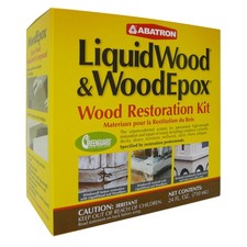 Abatron LiquidWood and WoodEpox Beige Wood Restoration Kit 24 oz