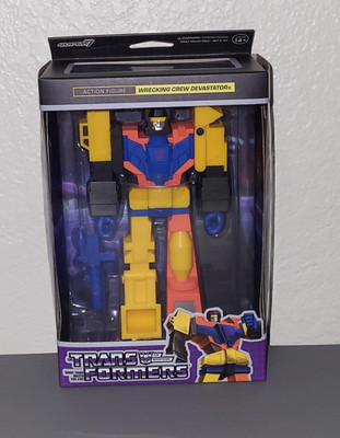 Super7 Transformers ReAction Figures Wrecking Crew DEVASTATOR 6'' Tall New/Sealed