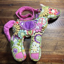 Douglas Co. Cuddle Sassy Pet Saks Pony Peace Sign Statement Purse Y2K Festival