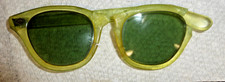 Vintage 1950's Sunglasses,Green Lenses,CAT EYE,NO MARKS ON LENSES