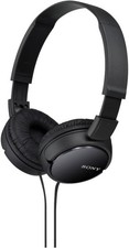 Sony MDR-ZX110 ZX Series Wired On-Ear Headphones Black Foldable Stereo Audio