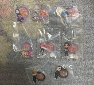 Re:ZERO Isekai Quartet Acryl Schlüsselanhänger Set Subaru Rem Emilia...