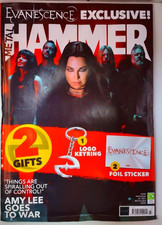 Metal Hammer magazine #414 2026 Evanescence Exclusive inc Logo Keyring &Sticker