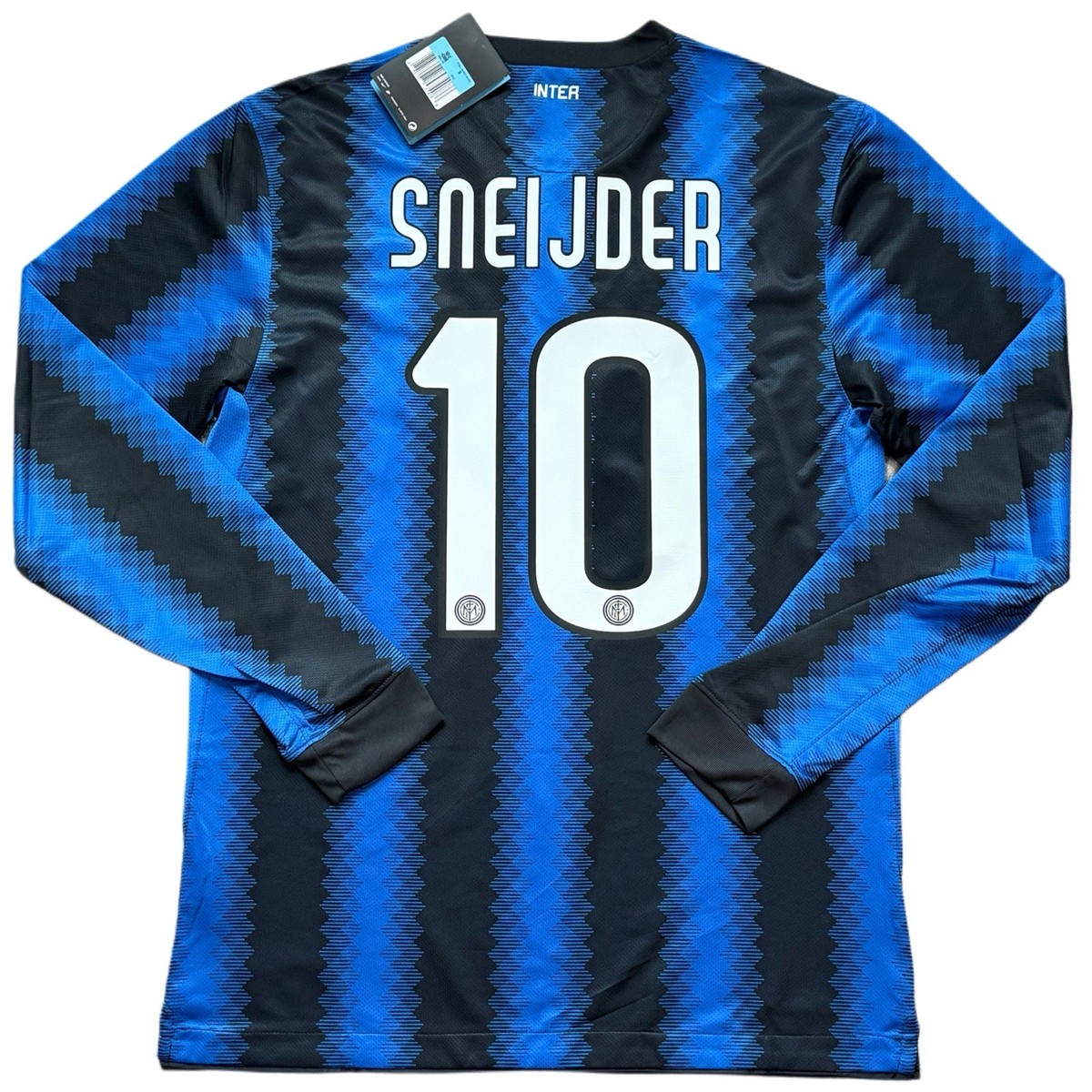 2010/11 Inter Milan Home Jersey #10 Sneijder Medium Nike Long