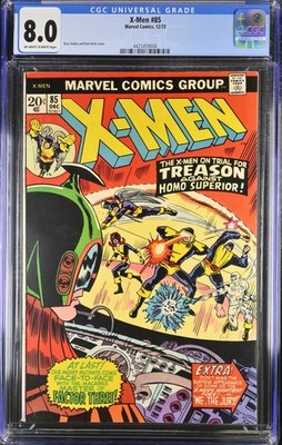 X-MEN #85 BANSHEE Mutant-Master Blob Vanisher Mastermind Changeling 1973 CGC 8.0