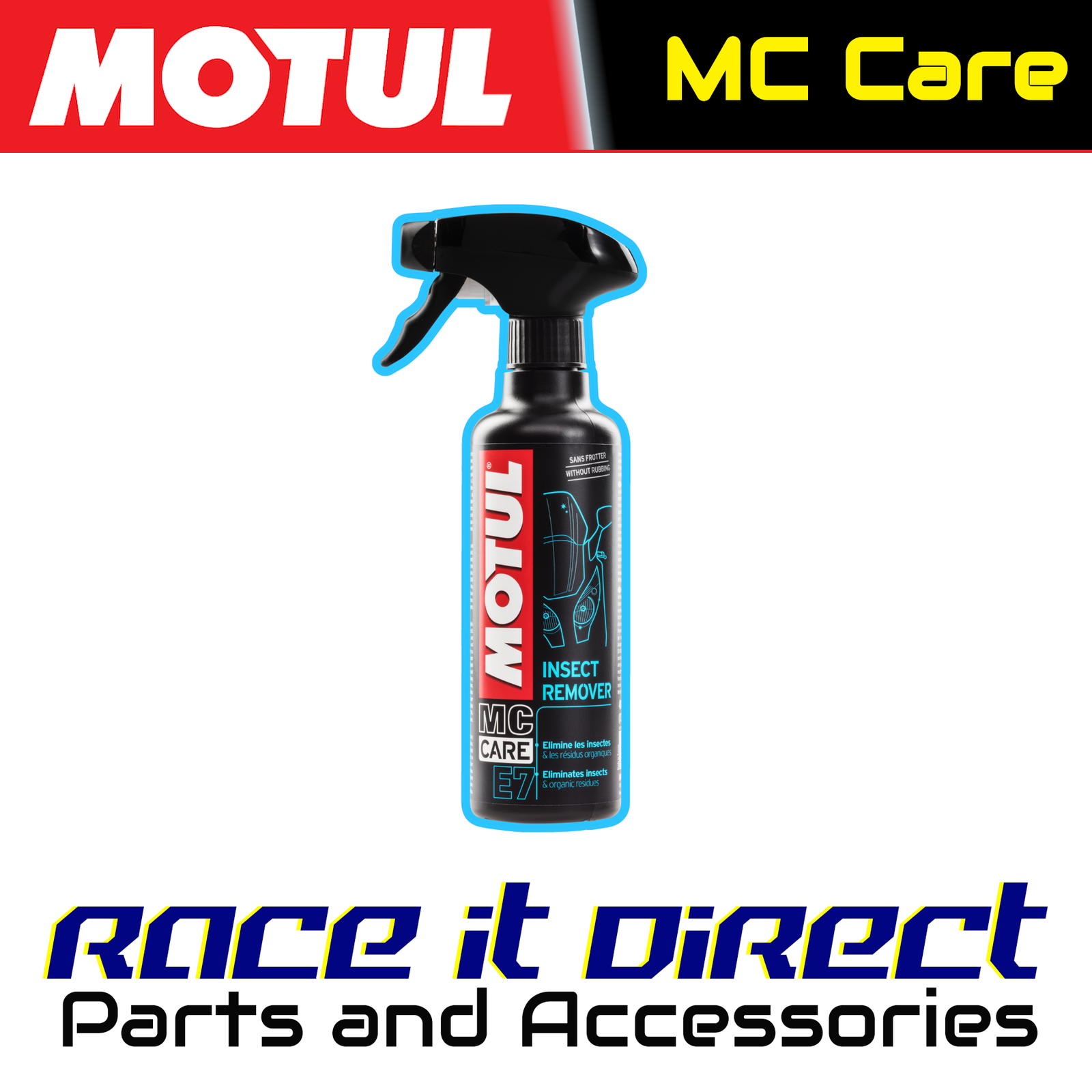 Motul MC Care E7 Insect Remover Motorcycle & Scooter Cleaner - 400ml Spray