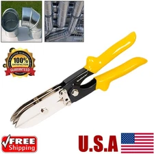 5-Blade Sheet Hand Crimper for 24-28 Gauge Duct Downspout HVAC Tool Metal USA