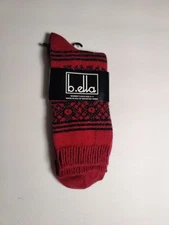 B.ella - Women's socks - #3215 - red - Nylon/Viscose blend - Made in USA **F4**