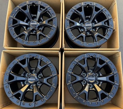17” FORD RAPTOR R BEAD LOCK WHEELS FACTORY OEM Satin Black Rims 2023 ...