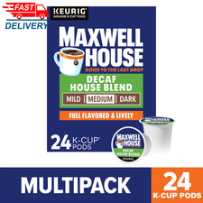 House Blend Decaf Coffee K-Cup Pods, Decaffeinated, 24 Ct Box