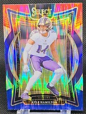 2024 Panini Select Football Kyle Hamilton Red & Blue Shock Card #78 Ravens