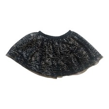 Cat  Jack Halloween Spider Web Black Silver Tutu Skirt Sz 5T Ballet Witchy