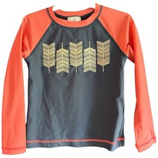 Hanna Andersson size 120 6-7 Camp Long sleeve Screen Rash Guard