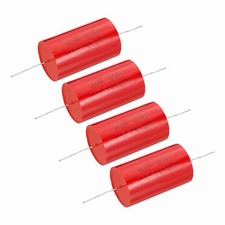 4pcs 47uf Frequency Divider Capacitor, 250V Red Axial Audio Speaker Crossover