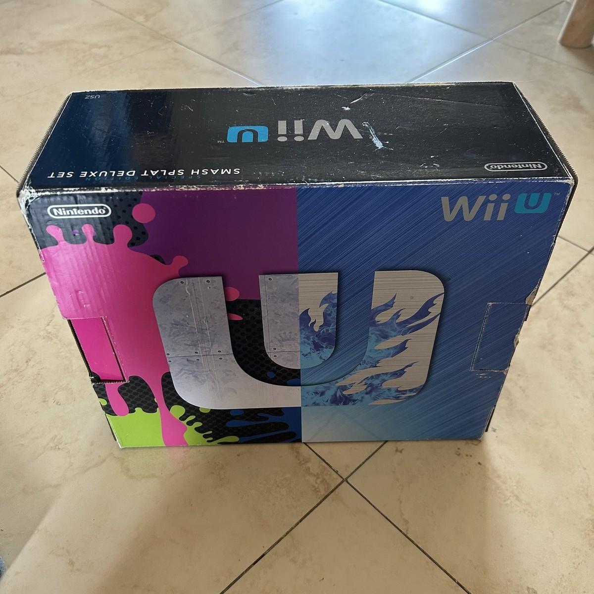 BOX ONLY Nintendo Wii U Smash splat Deluxe Set Splatoon Super