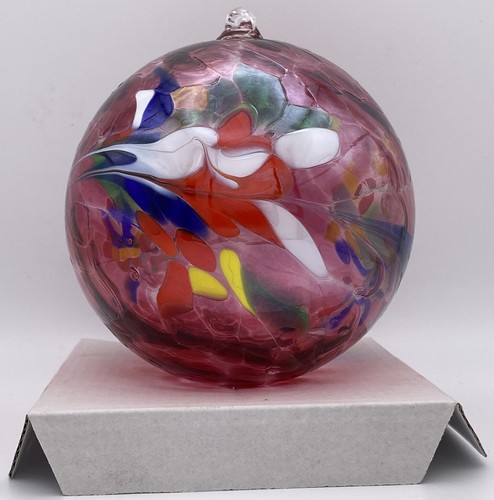 Hand Blown Heavy Witch's Glass Ball Ornament -Polish Artisans ~ 5" Large {D} - Picture 2 of 11