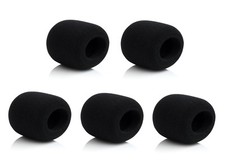 5 PCS Microphone Wind Cover mic Foam pop Filter Sponge Handheld Windscreen Black