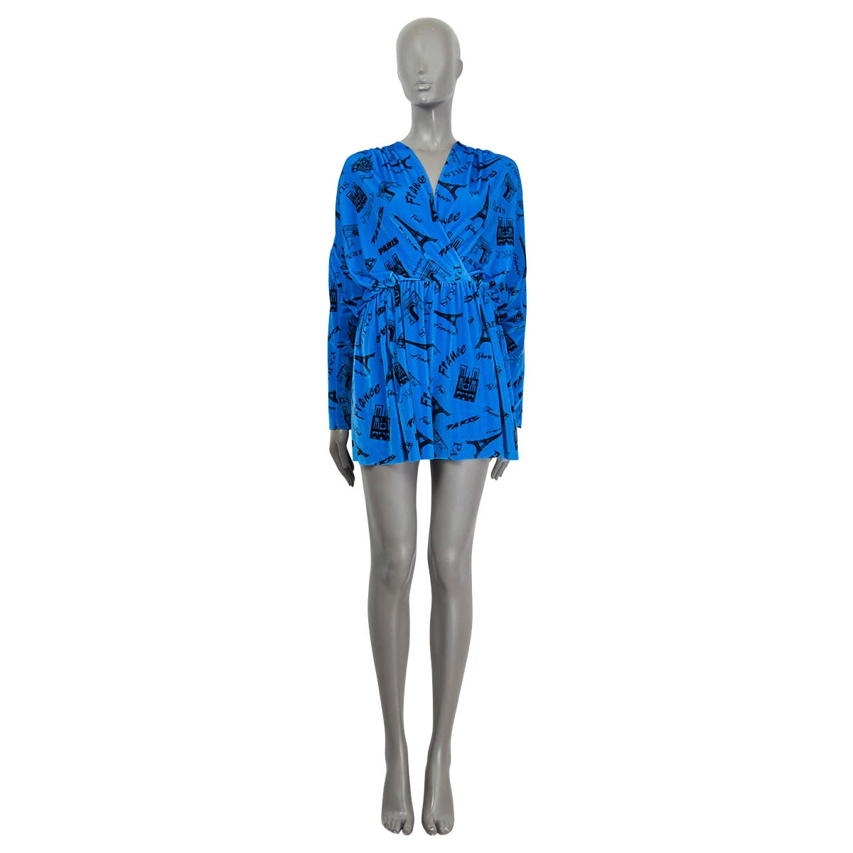 Blue velvet shop balenciaga dress