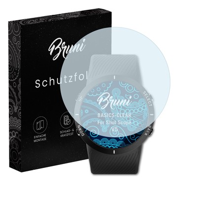 Bruni 2x Folie für Shot Scope V5 Schutzfolie Displayschutzfolie