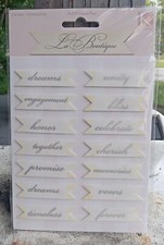K Company RARE La Boutique Wedding Banners, Scrapbooking Journal Sticker