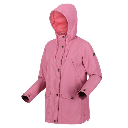 Regatta Nahla Womens Waterproof Jacket Outdoor Hooded Ladies Rain Coat RRP 100 - Picture 20 of 44