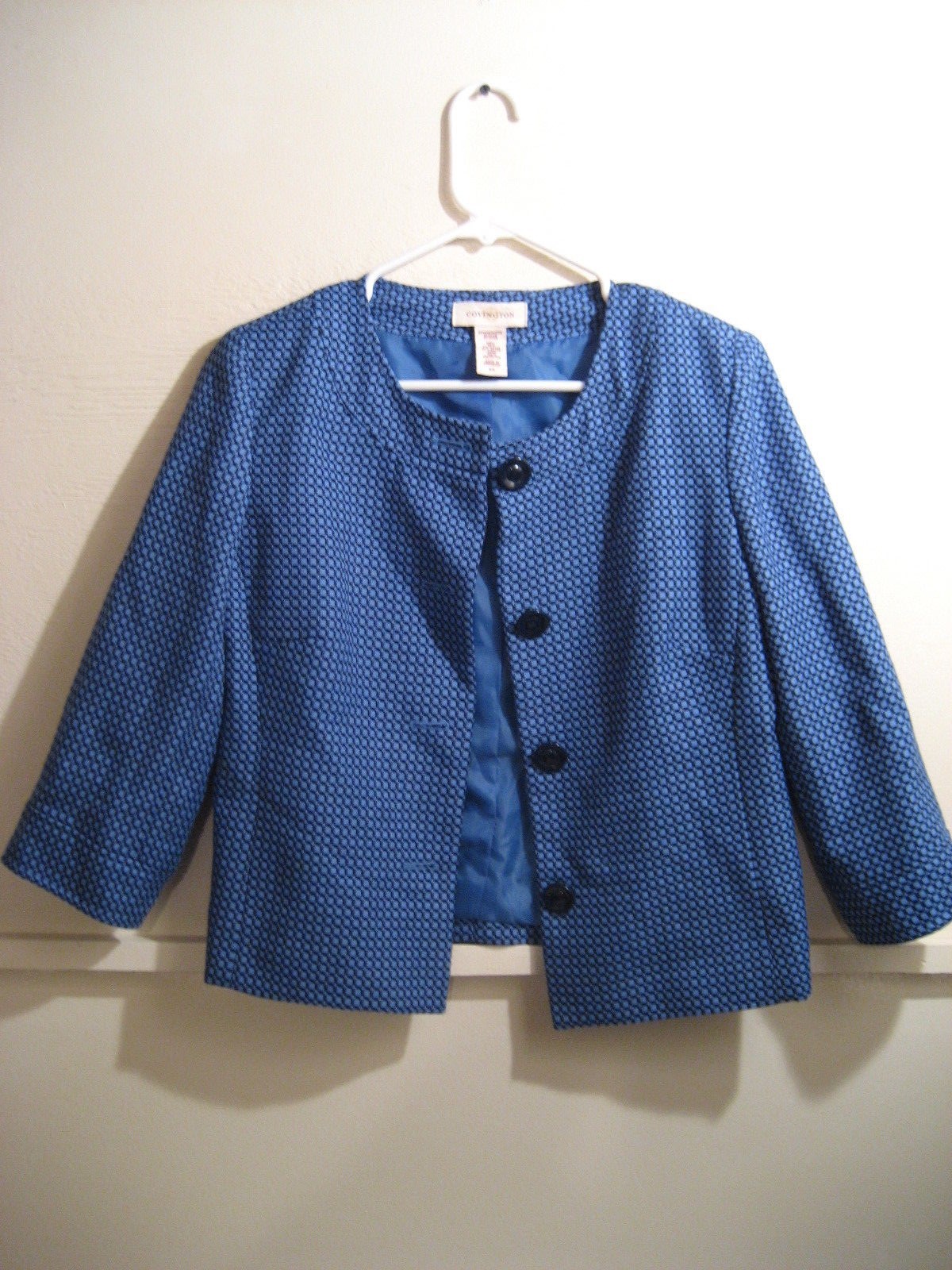 COVINGTON womens button down suit jacket size sma… - image 1