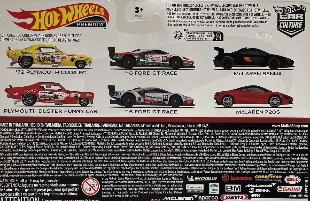 Hot Wheels Premium Car Culture 2 Pack McLAREN SENNA / 720S IN HAND