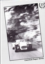Caterham Super Seven brochure - celebrating 25 years - 1982 - mint