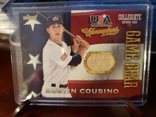 2013 USA Baseball Champions Game Gear Bats #3 Austin Cousino 