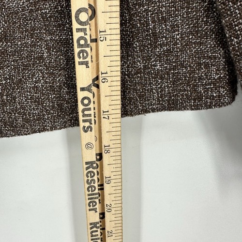 Banana Republic Jacket Womens Cropped 3/4 Sleeve Lined Snap Buttons Brown 2 - Picture 6 of 10