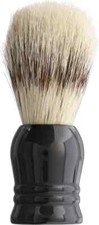 Garos Goods Boar Bristle Black Resin Handle Shave Brush