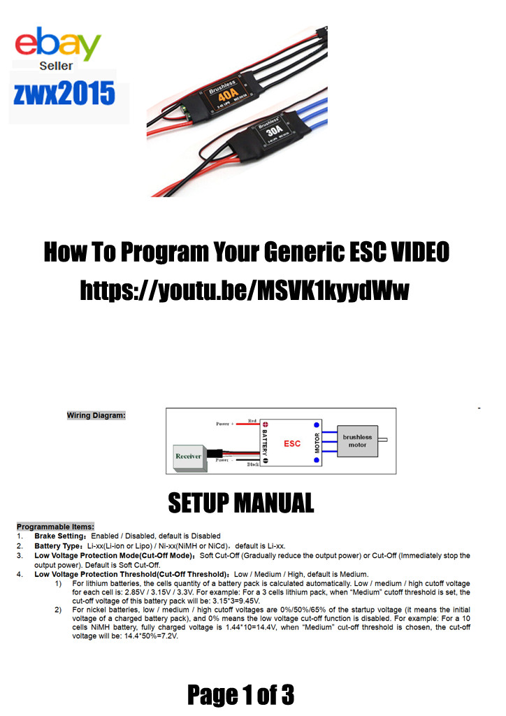 A2212 2212 2200KV 1400KV 1000KV Brushless Motor 30A 40A BLheli ESC SG90