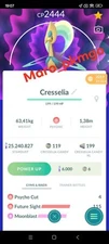 Pokemon Shiny Cresselia LV31 Under 2500CP 3moves 2019 TRA'DE Lucky guaranteed GO