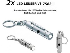 2x LED Lenser key light photon pump V8 white ...