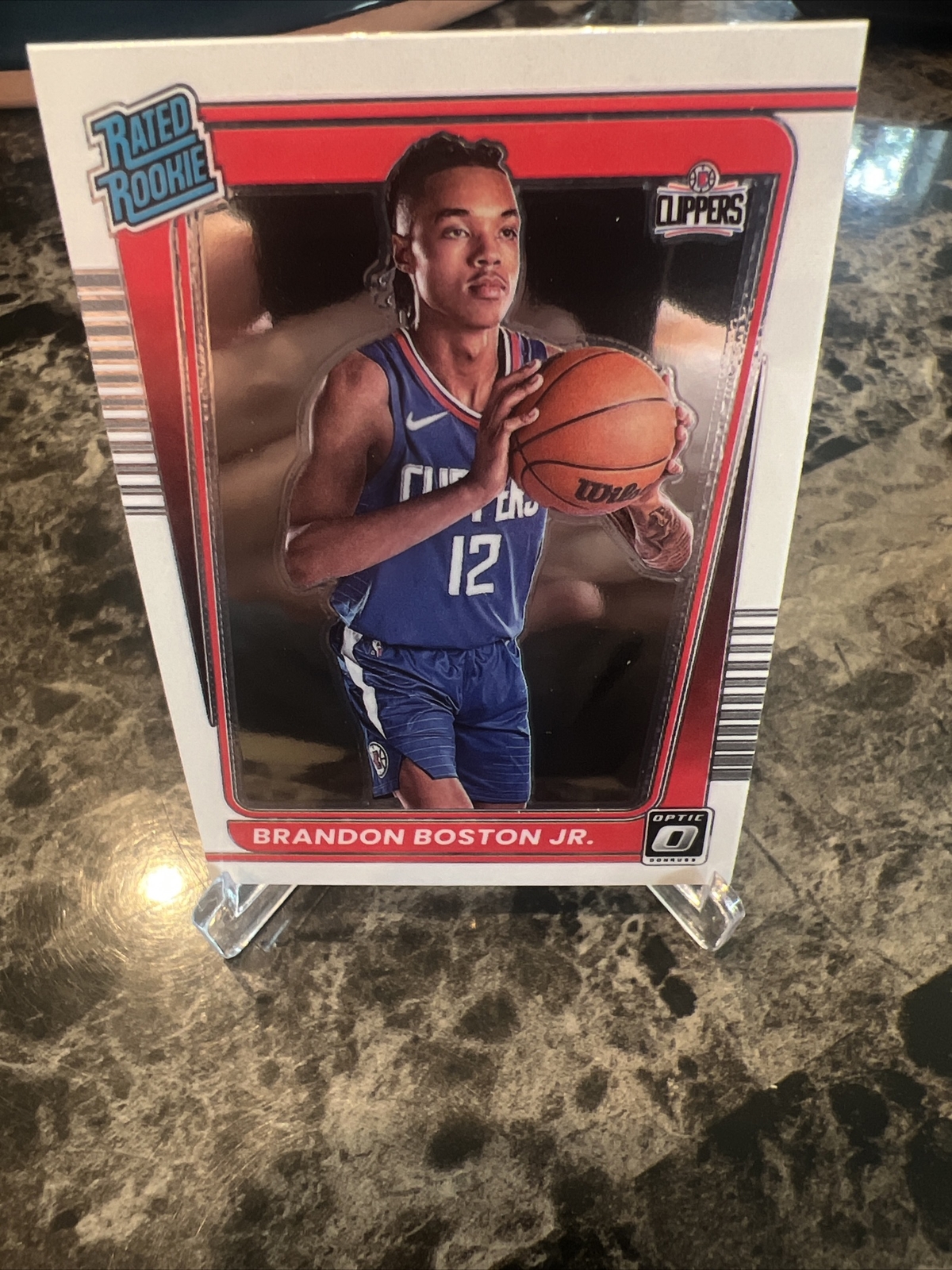 2021-22 Panini Donruss Optic BRANDON BOSTON JR. Rated Rookie RC #189 LA Clippers