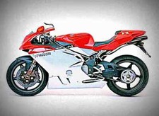 A4 Metal Sign MV Agusta F4 750S 98 2