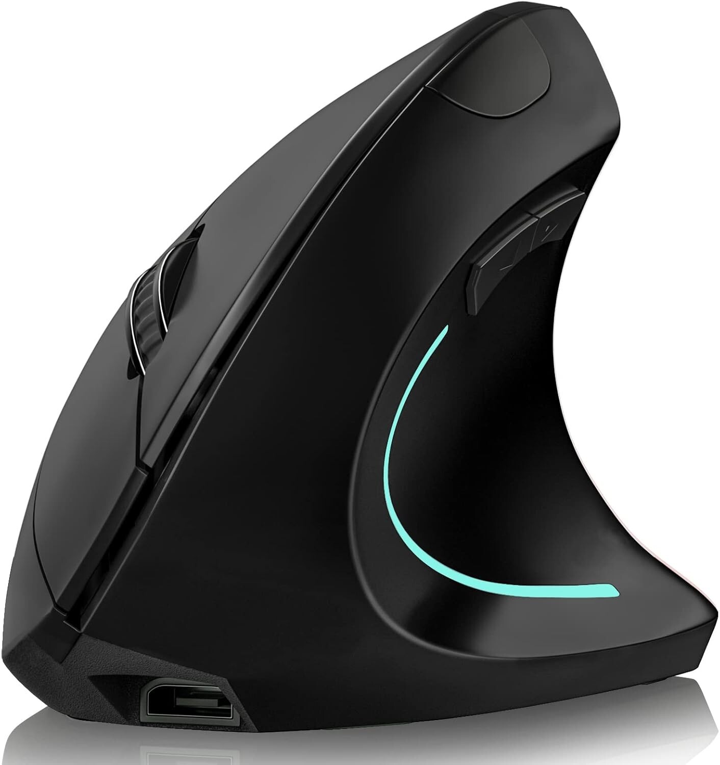 Wireless Ergonomic Vertical Mouse for Right Hand Rechargeable 2.4GHz Comfortable Design